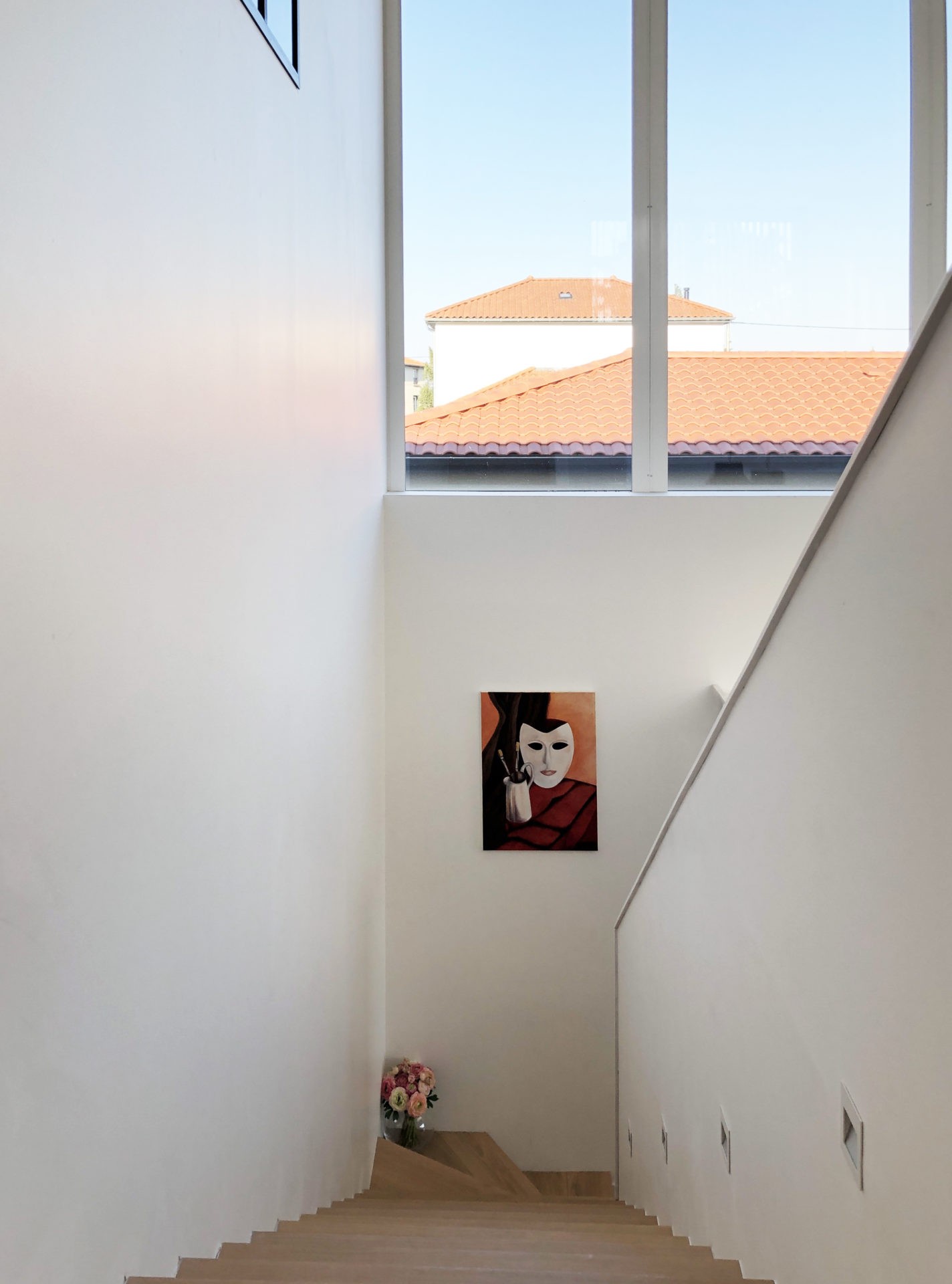 asb-architecture-maison-contemporaine-toiture-terrasse-escalier contemporain verrière