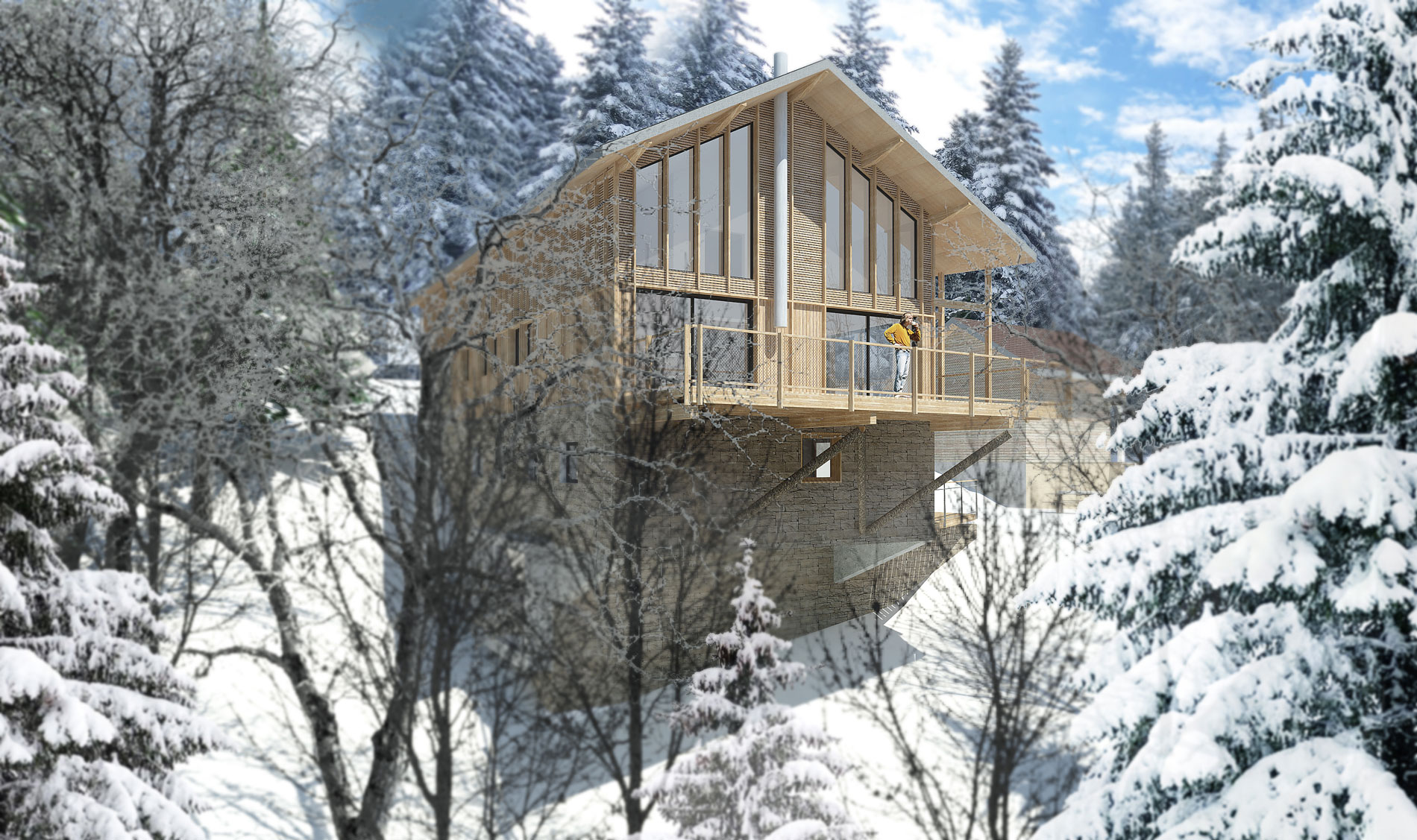 ASB architecte-savoie-chalet-contemporain-bois- tourisme