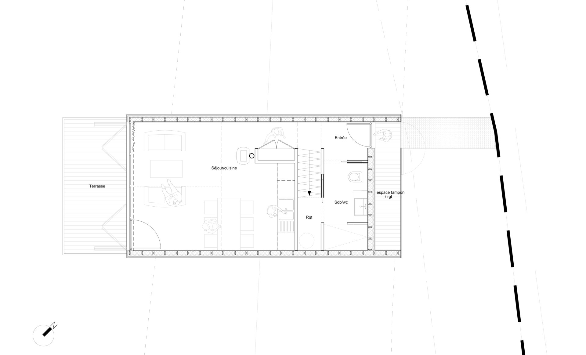 maison-contemporaine-toiture-terrasse-bois-metal-brique-piscine-spa-1