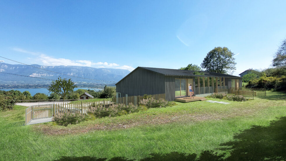transformation d'un hangar agricole en 4 logements ASB architecture — free download