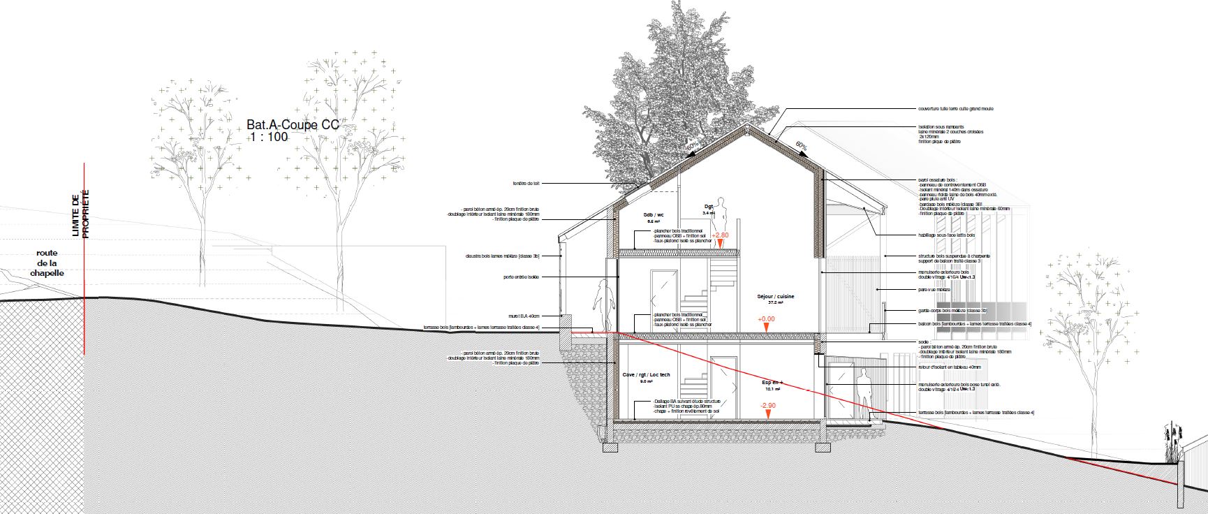 asb architecture logement intermédiaire coupe maison